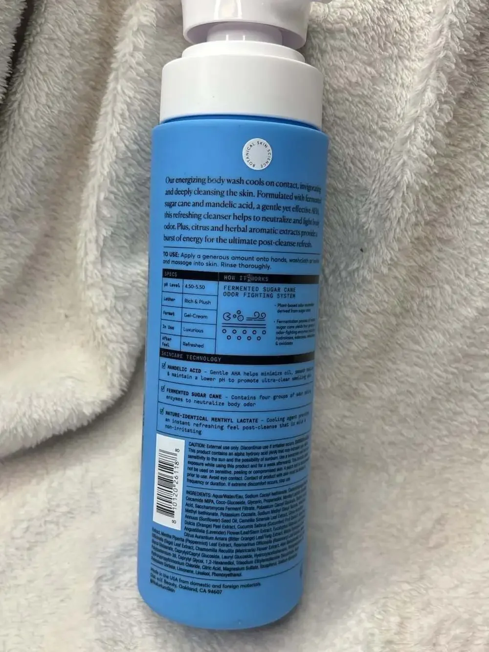 Naturium The Energizer Mandelic Acid Body Wash 16.9 fl oz